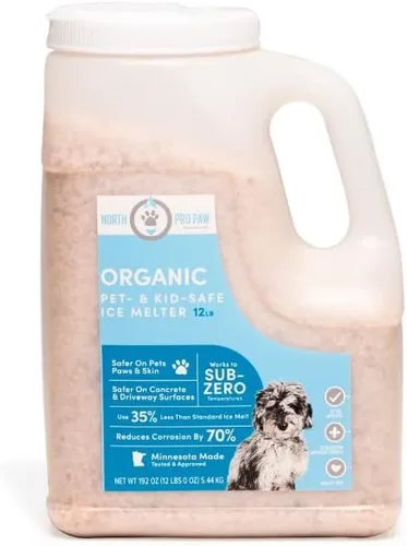 North Pro Paw Sub Zero Deicer - Jarra derretida de hielo de 12 libras, apta para mascotas, segura para niños, orgánica, funciona rápidamente en
