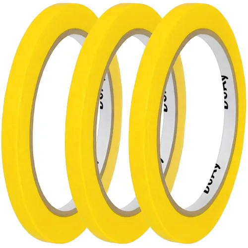 Miniatura 9 de Paquete de 3 cintas adhesivas verdes para pintores – Cinta adhesiva de 0.25 pulgadas de ancho – Multisuperficie, adherencia inteligente