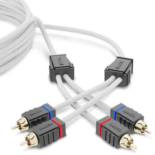Miniatura 8 de DS18 MOFCR-1F2M 1 Hembra 2 Macho Altavoz de Audio para Coche Marino Estaño OFC RCA Y Splitter Adaptador Cable Conector
