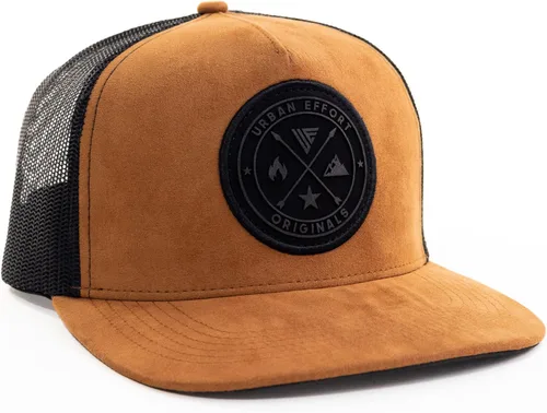 Miniatura 39 de Urban Effort Gorra trasera de malla, para hombres y mujeres, gorra de béisbol de 5 paneles, gran cierre a presión para caza y senderismo