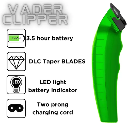 Miniatura 2 de Supreme Trimmer Vader Clipper con Cuchilla Cónica DLC STC5098 210 Min Tiempo de Funcionamiento 7500 RPM Cortadora de Cabello Motor Profesional