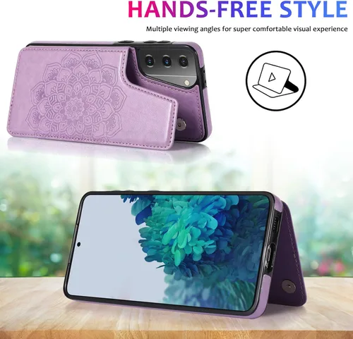 Miniatura 4 de Asuwish Funda compatible con Samsung Galaxy S21 Glaxay S 21 5G de 6.2 pulgadas y protector de pantalla de vidrio templado, accesorios