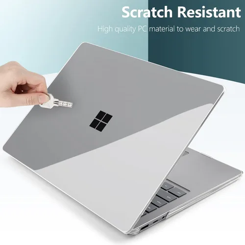 Miniatura 5 de TWOLSKOO Funda para portátil Microsoft Surface de 13.5" 5/4/3 con reposamanos de metal modelo 1951/1868, carcasa rígida de plástico protector