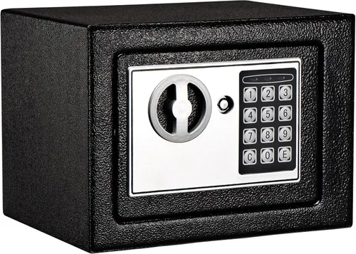 Caja de seguridad electrónica con teclado y llaves, cajas de bloqueo de dinero, cajas de seguridad para el hogar, oficina, habitaciones de hotel,