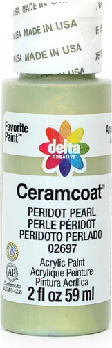 Miniatura 18 de Delta Creative Ceramcoat - Pintura acrílica metálica y perla en varios colores (2 onzas), color aguamarina Cool Pearl
