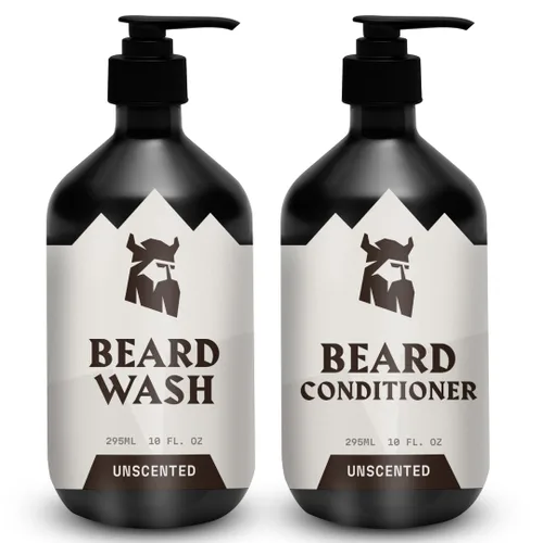 Miniatura 14 de Striking Viking Jabón/champú para barba de sándalo para hombres, 17 onzas, sin parabenos ni sulfatos, aceite de jojobal para todo tipo de barba