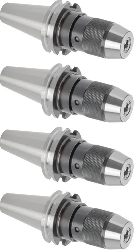 Miniatura 7 de CME - Portabrocas sin llave con rodamiento de bolas cónico CAT 40, diseño integral, capacidad de 1/2 pulgada
