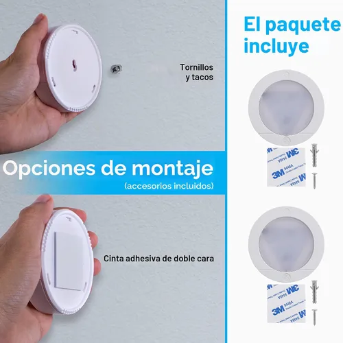 Miniatura 5 de GE Luces LED de disco activadas por tacto, 20 lúmenes, blanco, 25434