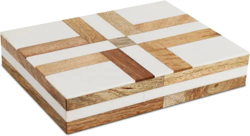 Miniatura 152 de Handicrafts Home Caja de recuerdo decorativa de 8 x 5 – Pequeña caja organizadora con tapa, almacenamiento decorativo Boho, caja de memoria retro