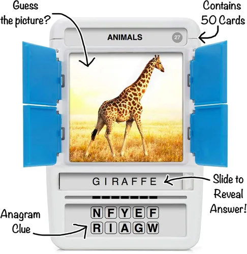 Miniatura 2 de 100 PICS Animals - Juego de tarjetas didácticas de viaje, adivina 100 animales, estuche revela-tarjetas, para adultos y niños a partir de 6 años