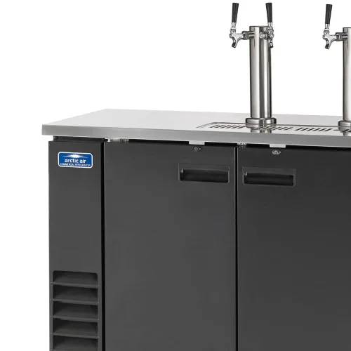 Miniatura 4 de Arctic Air ADD72R-2 Enfriador/dispensador/Kegerator de cerveza de barril directo de doble grifo de 73 pulgadas, negro, 115 V