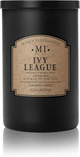 Miniatura 20 de Manly Indulgence Last Call - Velas perfumadas para hombres, 2 mechas, 16.5 onzas, cera de mezcla de soja premium, 60 horas de combustión, velas
