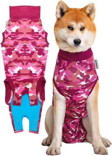Miniatura 16 de Traje de recuperación Suitical para perros, de color negro, XXS, Negro