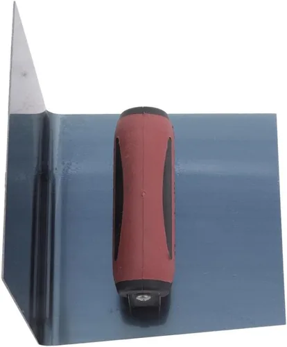 Miniatura 2 de MARSHALLTOWN Herramienta de escalón de acero azul, herramienta de cóncavo, tamaño de hoja de 6 x 6 x 6 pulgadas, radio de 1/2 pulgada, ángulo de 90