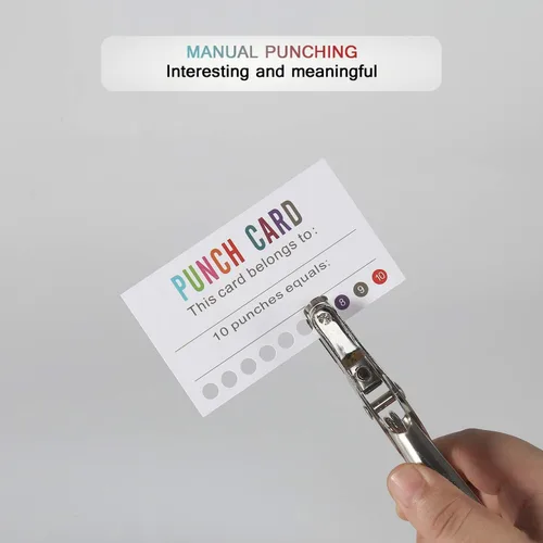 Miniatura 4 de ONEDONE Tarjetas perforadas (paquete de 200) tarjetas de recompensa para premios de incentivo de comportamiento en el aula para niños, estudiantes