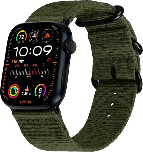 Miniatura 35 de Carterjett - Correa para Apple Watch 1.732 pulgadas, 1.654 pulgadas, 1.575 pulgadas, 1.496 pulgadas, nailon NATO, correas iWatch, mujeres y hombres