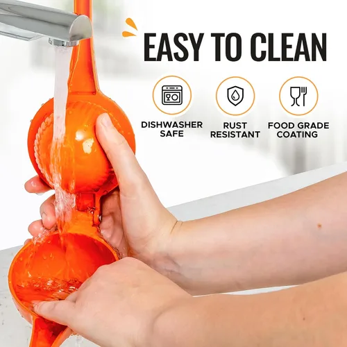Miniatura 10 de Zulay - Exprimidor de naranja de metal de alta calidad, exprimidor de cítricos, prensa manual para extraer la mayor cantidad de jugo posible