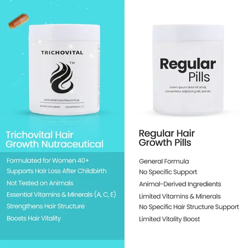 Miniatura 6 de Suplemento avanzado para el crecimiento del cabello para mujeres, biotina, colágeno, zinc y vitaminas esenciales para el cabello A, C y E