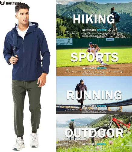 Miniatura 6 de NORTHYARD Pantalones deportivos para correr para hombre, ligeros, de secado rápido, para gimnasio, deportes activos, entrenamiento en pista