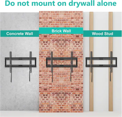 Miniatura 6 de WALI - Soporte de pared para TV de perfil bajo para televisores planos curvos de 37 a 90 pulgadas hasta 165 lbs, montaje de pared de perfil bajo