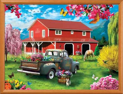 Miniatura 8 de MasterPieces Rompecabezas de 750 piezas para adultos, familia o jóvenes, A Farm's Alive - 18 x 24 pulgadas