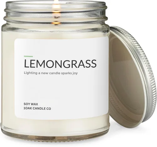 Miniatura 25 de 1OAK Vela de Manzana - Velas perfumadas de cera de soja (Manzana) - Velas de soja para aromatizar el hogar - Quema larga premium - Hechas a mano