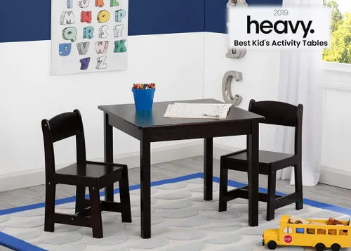 Miniatura 2 de Delta Children MySize - Juego de mesa y silla de madera para niños (2 sillas incluidas), ideal para artes y manualidades, merienda, tareas y más
