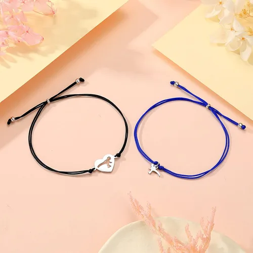Miniatura 4 de UNGENT THEM Back to School Bracelet Mother Son Dinosaur Bracelets for Mom and Son First Day of School Gifts for Mother Dad Son Boys Daughter Girls