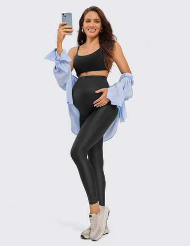 Miniatura 3 de CRZ YOGA Butterluxe - Leggings de maternidad para mujer de 25 28 pulgadas, pantalones de entrenamiento para yoga, embarazo, sobre el vientre