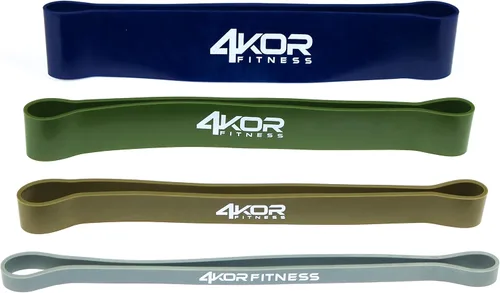 Miniatura 10 de 4KOR Fitness Juego de bandas de resistencia, perfecto para crossfit, yoga, terapia física y construcción de glúteos