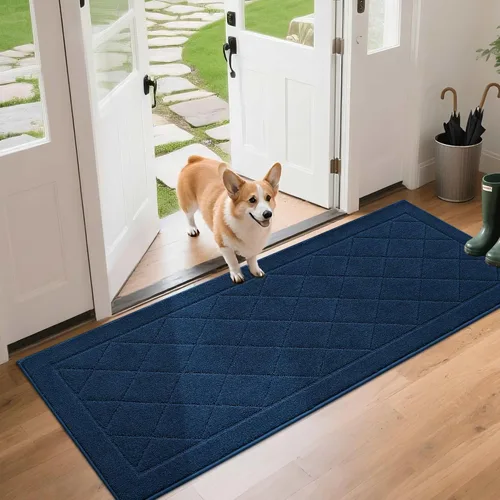 Miniatura 29 de BEQHAUSE Tapete para puerta de 20 x 32 pulgadas, tapete antideslizante para puerta, lavable, tapete para puerta de perro, resistente a las manchas