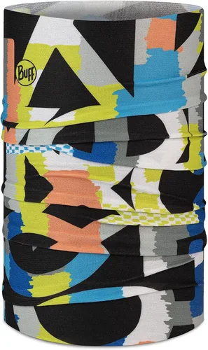 Miniatura 20 de BUFF CoolNet UV Polaina para el cuello, Protección solar UPF 50, Transpirable, Versátil, Mascarilla de secado rápido, Negro y Azul, Talla para Sun