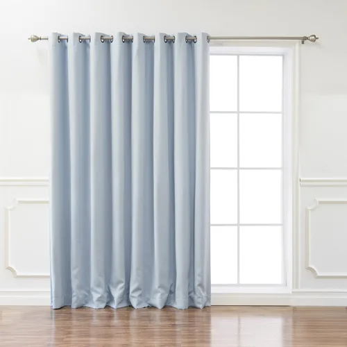Miniatura 6 de Best Home Fashion Cortina térmica opaca con parte superior con ojales anchos Azul