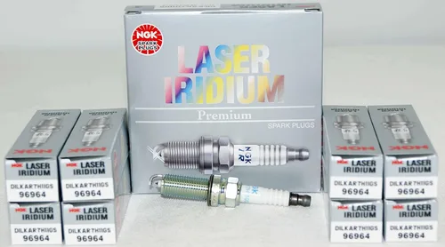 NGK Bujía láser de iridio DILKAR7H11GS 96964 (paquete de 8) para TLX ILX Accord Civic CR-V Reach 1.043 in Gap 0.043 in Resistencia Valor 5K Ohm