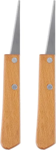 EXCEART Herramientas Fettling para esculpir arcilla y cerámica, cuchillos de cerámica de 2 piezas con asas cómodas para proyectos de arte y