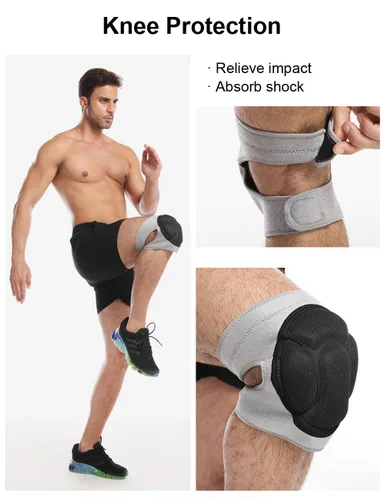 Miniatura 2 de Rodilleras para mujeres y hombres, rodilleras de baile de voleibol para mujeres y hombres, rodilleras de lucha libre, equipo de lucha, almohadilla