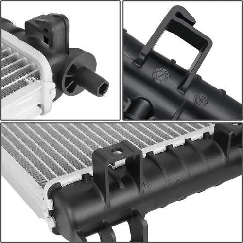 Miniatura 4 de DNA Motoring OEM-RA-13462 Radiador de núcleo de aluminio de 1 fila de estilo OE compatible con Corvette 2014-2019, 21-1/2 pulgadas de ancho x 18
