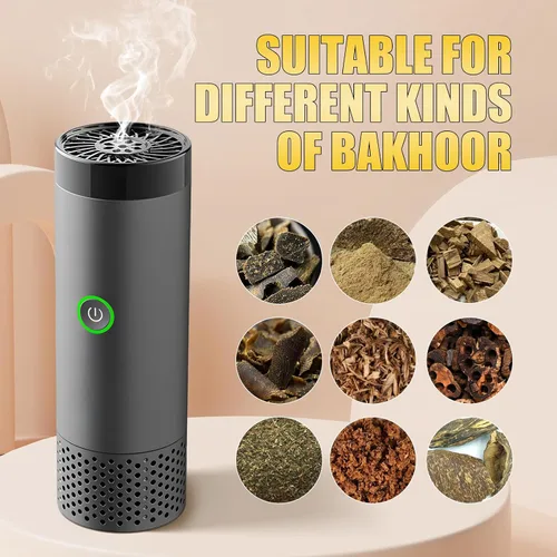 Miniatura 6 de Quemador de incienso electrónico eléctrico difusor de aroma fragancia árabe Bakhoor árabe incienso incensario para exteriores, hogar, escritorio