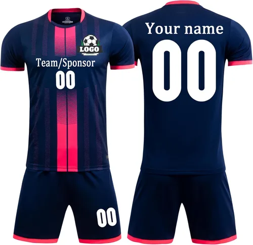 Miniatura 9 de Camisetas de fútbol personalizadas para niños, hombres y mujeres, camiseta y pantalones cortos de fútbol personalizados, uniformes de fútbol