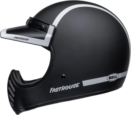Miniatura 6 de Bell Moto Moto-3 Mate/Brillo Negro/Blanco Fh Old R Large