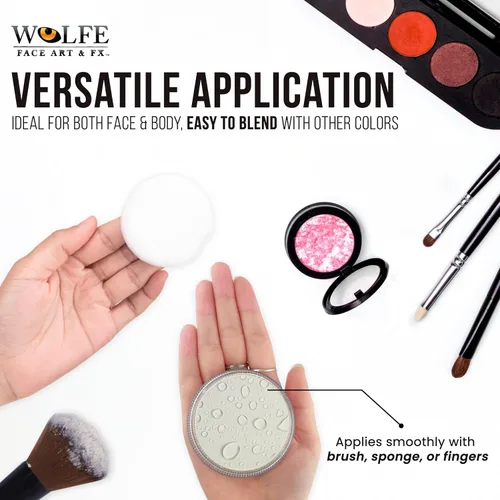 Miniatura 6 de Wolfe F/X Essential Colors - Pintura facial, color blanco (1.06 oz)