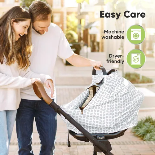 Miniatura 7 de KeaBabies Funda de asiento de automóvil de invierno para bebé, recién nacido, ajuste universal, fundas de asiento de automóvil para bebé, niña, Maya