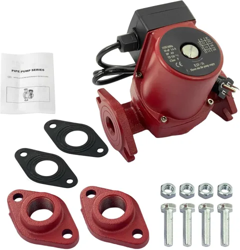 Miniatura 17 de UPS26-99FC 52722512 Bomba de circulador de agua/bomba de caldera 1/6HP Compatible con calefacción radiante, calefacción hidrónico, calefacción
