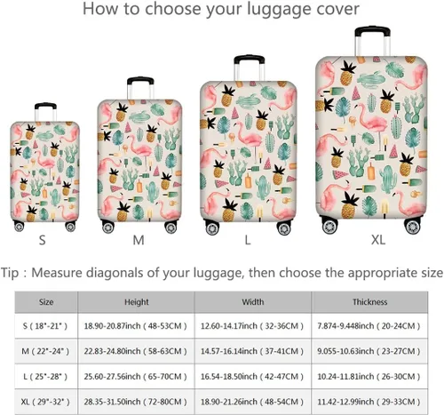 Miniatura 2 de TRAVELKIN Funda protectora de maleta de elastano elástica para viaje, funda protectora de maleta de 18242832 pulgadas, funda protectora de equipaje