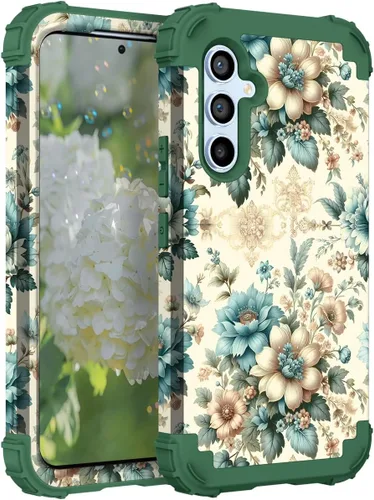 Miniatura 91 de Hocase Funda para Galaxy A37 5G, protección resistente a prueba de golpes, parachoques de goma de silicona suave+funda protectora híbrida