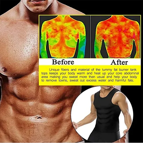 Miniatura 7 de Mansottile Ion Shaping Vest, Men Gynecomastia Compression Tank Top, Men's Compression Shaper Tank Top