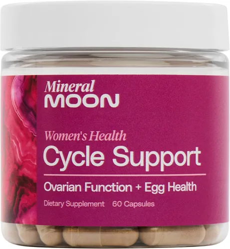 Cycle Support - 60 cápsulas de suplemento de equilibrio hormonal - Suplemento de fertilidad para mujeres para ayudar a la ovulación y los ciclos