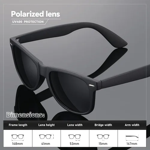 Miniatura 4 de Lentes de sol polarizados para mujer y hombre, lentes de sol a la moda, para conducir, pescar, bloqueo UV, protección UV400