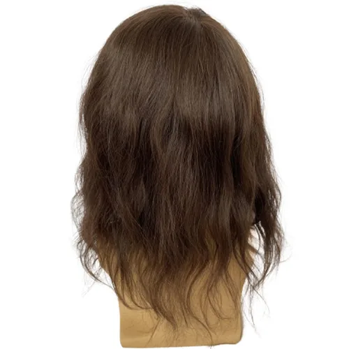 Miniatura 5 de Voloria Toupee de 12 pulgadas para hombre, piel ultrafina, pieza de cabello humano virgen europeo, piezas de sistema de reemplazo para hombres y #3