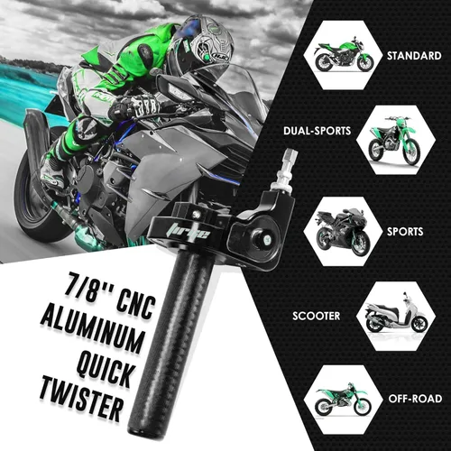 Miniatura 3 de Cable de acelerador para motocicleta de 0.866 in CNC de aluminio rápido para CRF50 CRF70 70 110 70CC 110CC IRBIS 125 250 Dirt Pit Bike Accesorios
